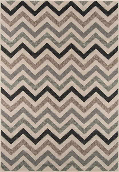 Momeni Baja Baj-9 Sage Chevron Area Rug