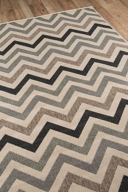 Momeni Baja Baj-9 Sage Chevron Area Rug