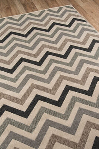 Momeni Baja Baj-9 Sage Chevron Area Rug