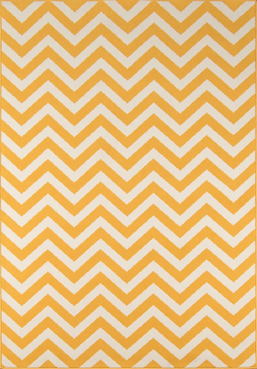 Momeni Baja Chevron Baj-9 Yellow Chevron Area Rug