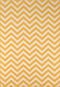 Momeni Baja Chevron Baj-9 Yellow Chevron Area Rug