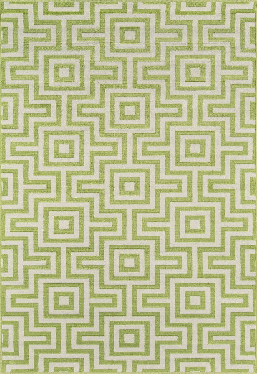 Momeni Baja Baj10 Green Geometric Area Rug