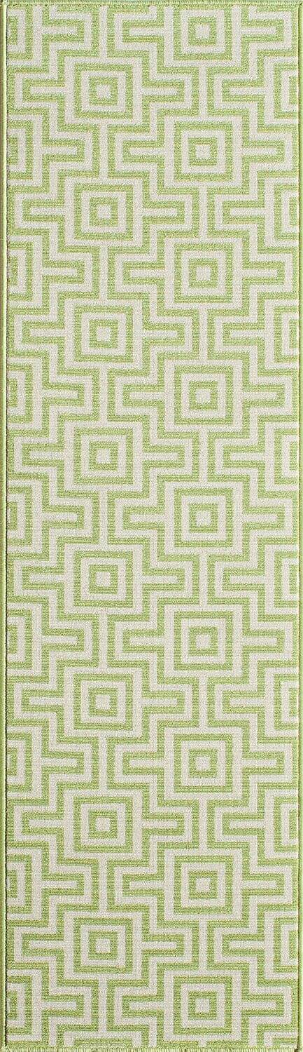 Momeni Baja Baj10 Green Geometric Area Rug