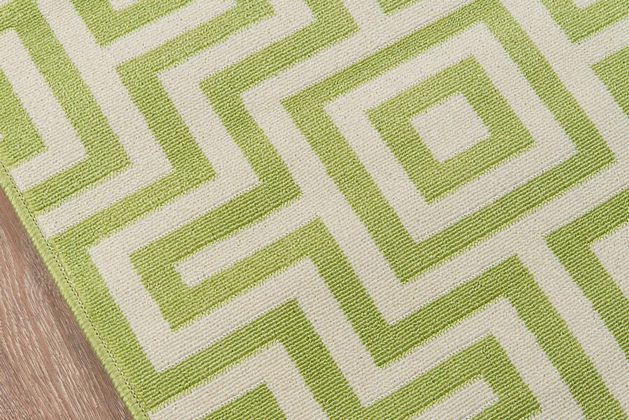 Momeni Baja Baj10 Green Geometric Area Rug