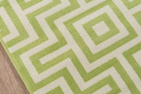 Momeni Baja Baj10 Green Geometric Area Rug