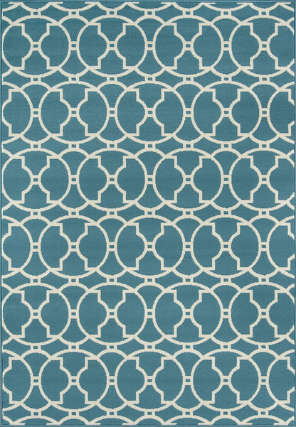 Momeni Baja Baj11 Blue Geometric Area Rug