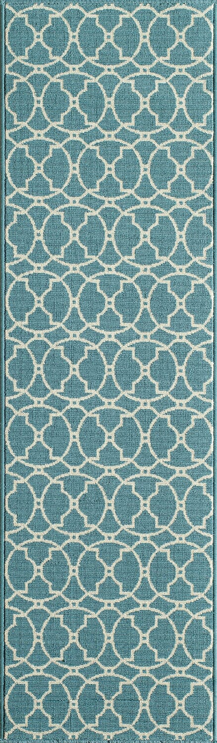 Momeni Baja Baj11 Blue Geometric Area Rug