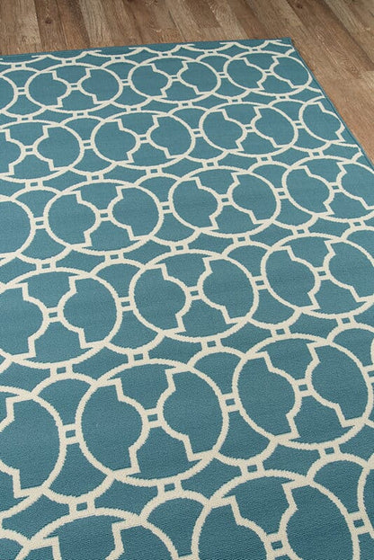 Momeni Baja Baj11 Blue Geometric Area Rug