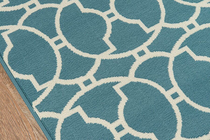 Momeni Baja Baj11 Blue Geometric Area Rug