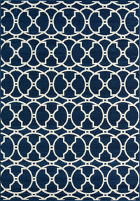 Momeni Baja Baj11 Navy Geometric Area Rug