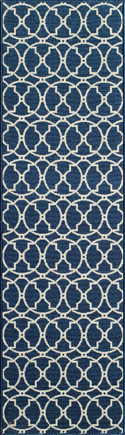 Momeni Baja Baj11 Navy Geometric Area Rug