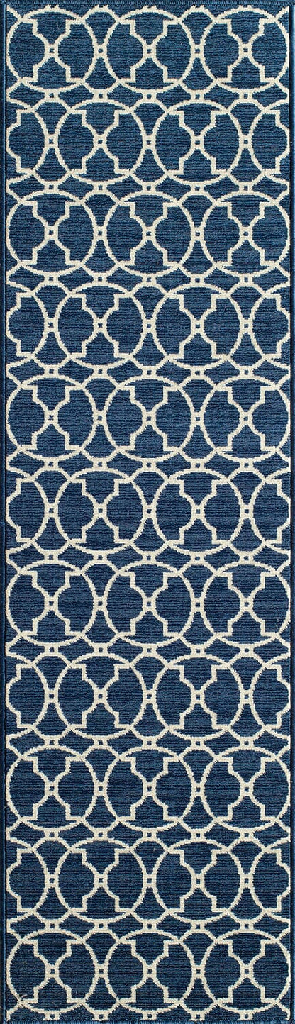 Momeni Baja Baj11 Navy Geometric Area Rug