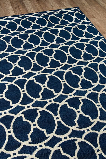 Momeni Baja Baj11 Navy Geometric Area Rug