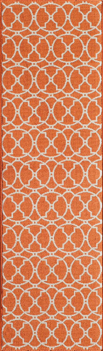 Momeni Baja Baj11 Orange Geometric Area Rug