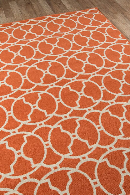 Momeni Baja Baj11 Orange Geometric Area Rug