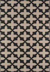 Momeni Baja Baj12 Charcoal Damask Area Rug