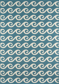 Momeni Baja Baj14 Blue Coastal Area Rug