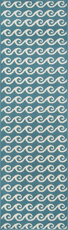 Momeni Baja Baj14 Blue Coastal Area Rug