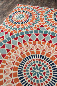 Momeni Baja Mosaic Baj24 Multi Geometric Area Rug