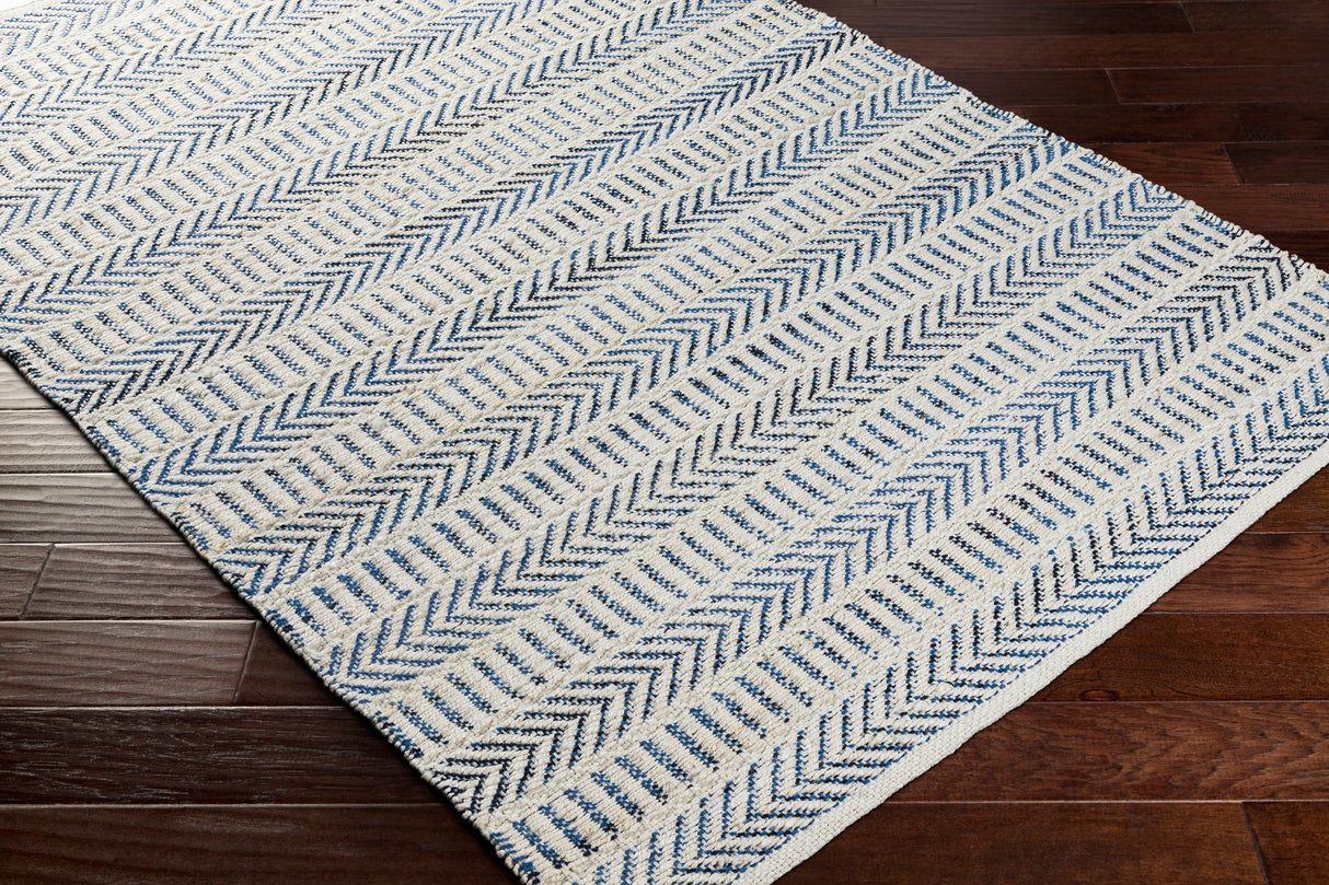 Surya Bali Bal-2300 Denim, Black, Beige Rugs.