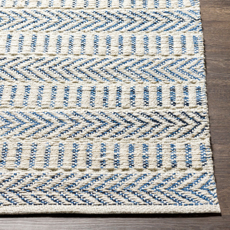 Surya Bali Bal-2300 Denim, Black, Beige Rugs.