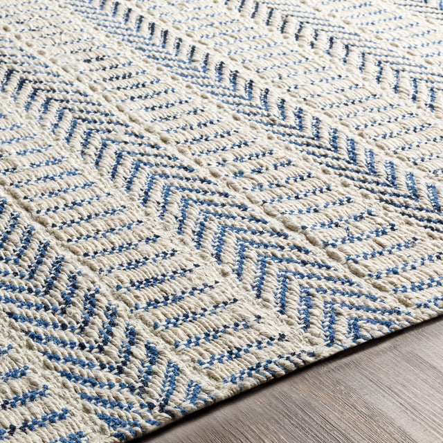 Surya Bali Bal-2300 Denim, Black, Beige Rugs.