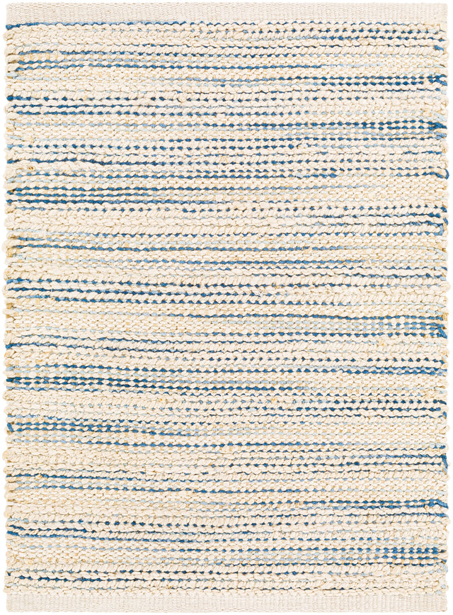 Surya Bali Bal-2303 Navy, Denim, Beige, Cream Rugs.