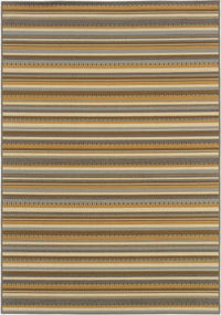 Oriental Weavers Sphinx Bali 1001J Grey / Gold Striped Area Rug