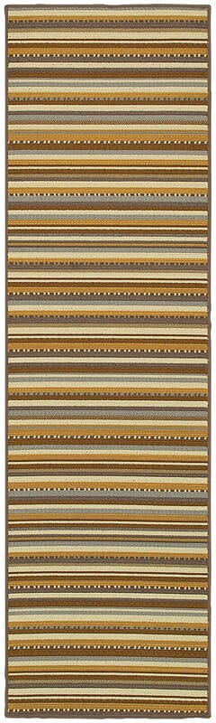 Oriental Weavers Sphinx Bali 1001J Grey / Gold Striped Area Rug