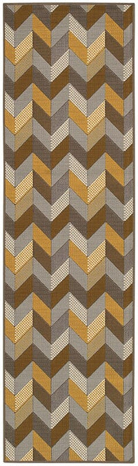 Oriental Weavers Sphinx Bali 4902X Grey / Multi Chevron Area Rug