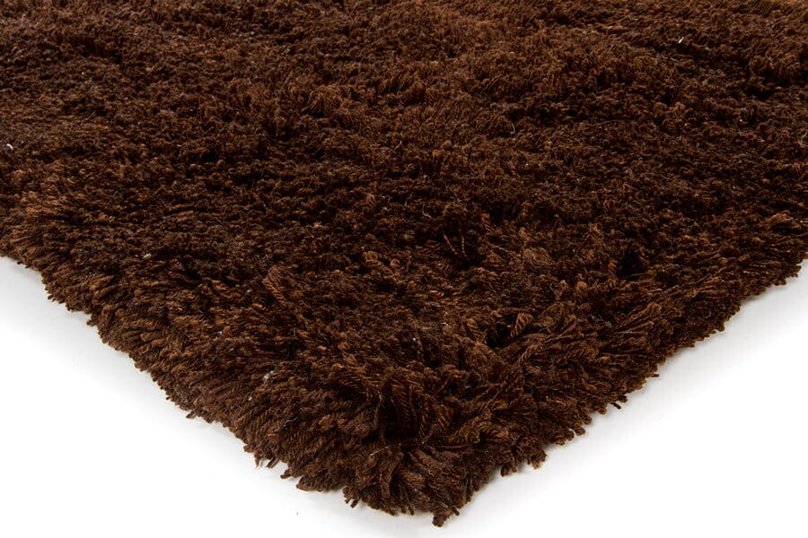 Chandra Bancroft Ban7403 Dark Brown Shag Area Rug