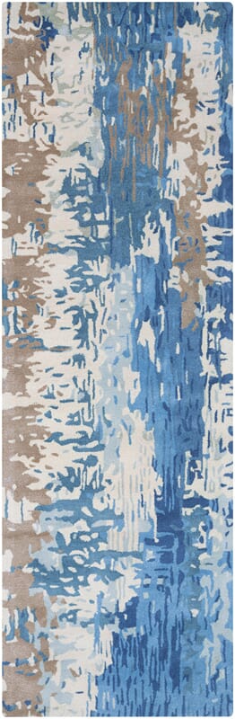 Surya Banshee Ban-3342 Cobalt / Sky Blue / Ivory / Taupe Rugs.