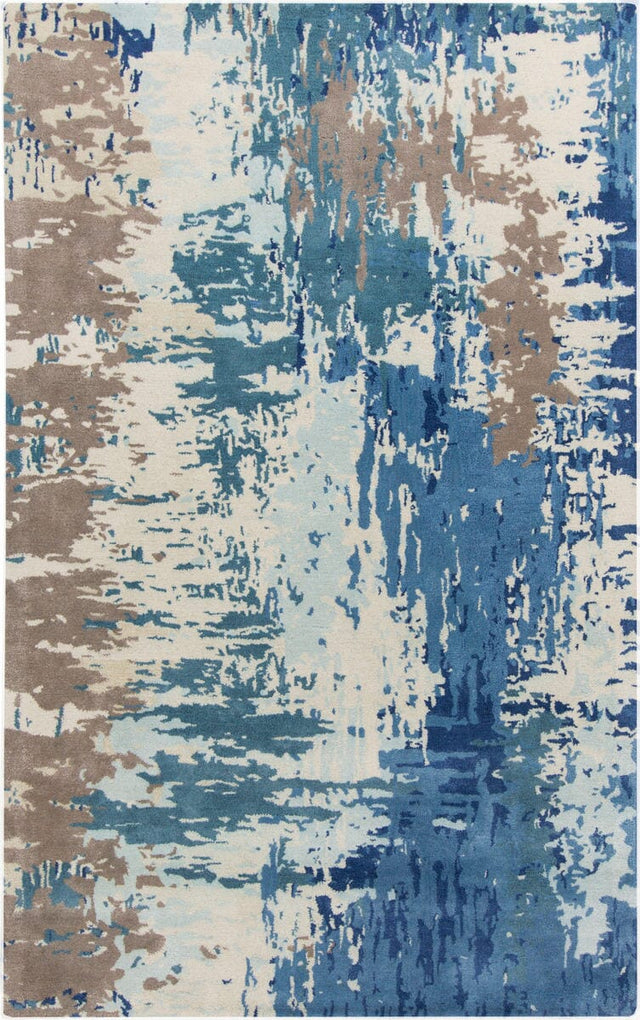 Surya Banshee Ban-3342 Cobalt / Sky Blue / Ivory / Taupe Rugs.