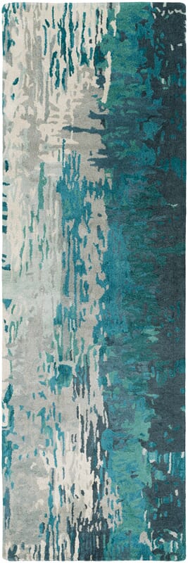 Surya Banshee Ban-3343 Teal / Teal / Moss Rugs.