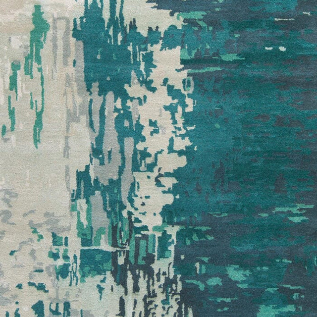 Surya Banshee Ban-3343 Teal / Teal / Moss Rugs.