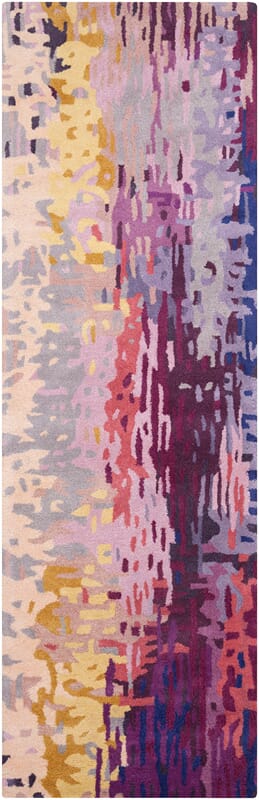 Surya Banshee Ban-3344 Magenta / Eggplant / Gold / Salmon Rugs.