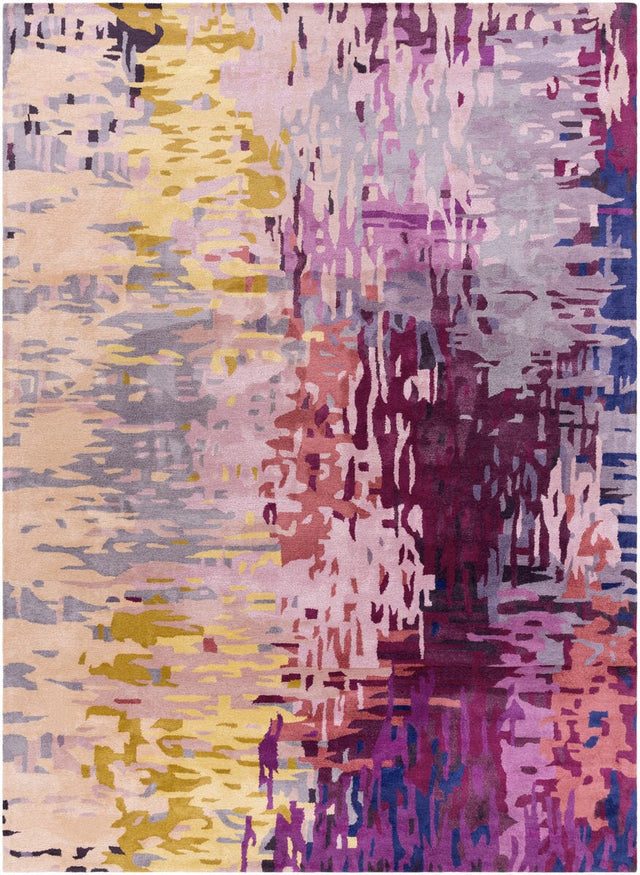 Surya Banshee Ban-3344 Magenta / Eggplant / Gold / Salmon Rugs.