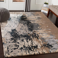 Surya Banshee Ban-3399 Taupe, Light Gray, Medium Gray Organic / Abstract Area Rug