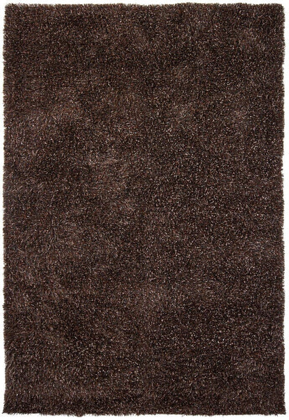 Chandra Barun bar21300 Black Shag Area Rug