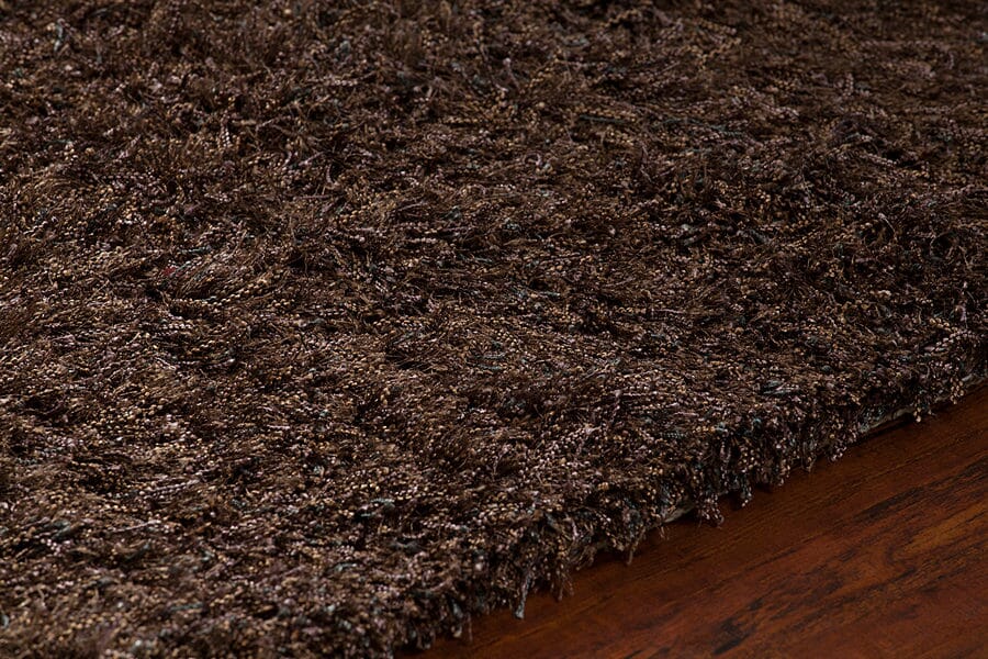 Chandra Barun bar21301 Brown Shag Area Rug