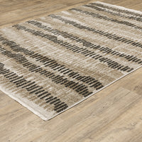 Oriental Weavers Sphinx Bauer 8120D Beige/ Charcoal Area Rug