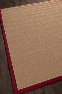 Chandra Bay bay-red Tan & Ivory Bordered Area Rug