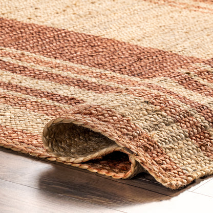 Nuloom Rubi Stripes Nru3432A Brown Area Rug