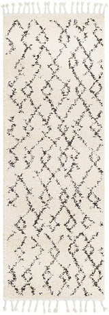 Surya Berber Shag Bbe-2301 Charcoal, Beige Rugs.