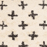 Surya Berber Shag Bbe-2310 Charcoal, Beige Rugs.