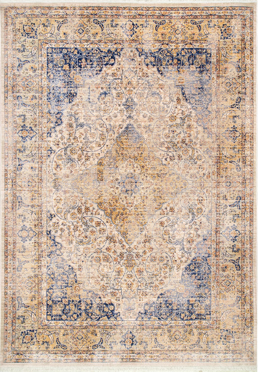 Nuloom Vintage Roxie Nvi2964A Blue Area Rug