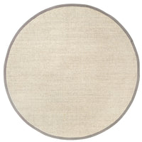 Nuloom Bordered Chloe Sisal Nbo3632B Gray Area Rug