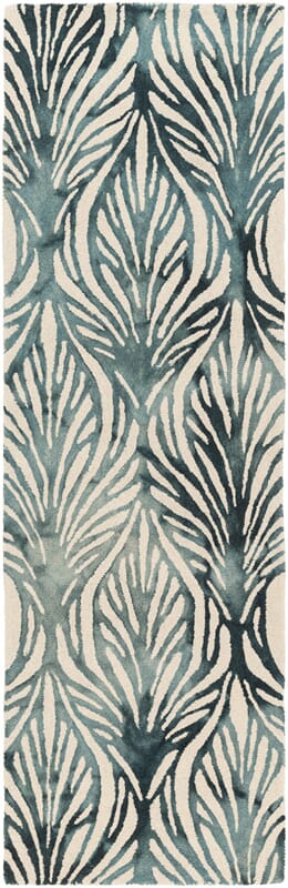 Surya Belladonna Bda-3006 Teal / Teal / Slate / Ivory Rugs.