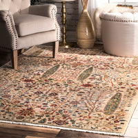 Nuloom Dasilva Tribal Nda2147B Olive Area Rug