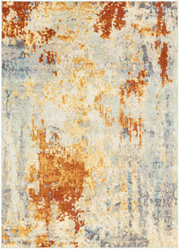 Surya Bodrum Bdm-2305 Ivory, Burnt Orange, Saffron, Silver Gray Area Rug